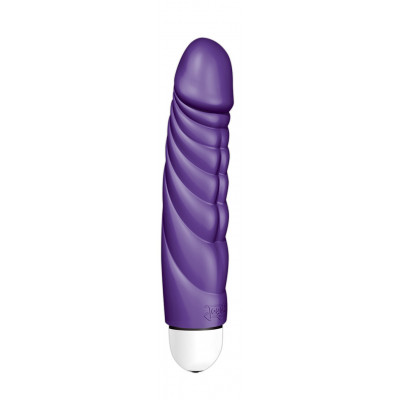 VIBRATORE REALISTICO CON RILIEVI AD ONDA \"MR. PERFECT\" VIOLA - 18 CM